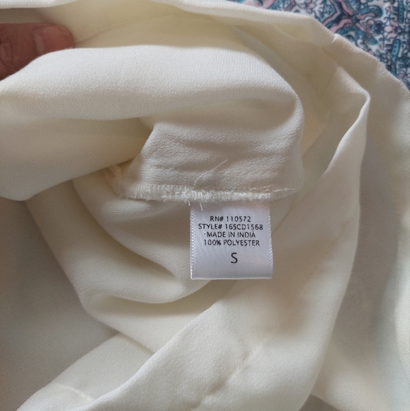 Twelfth Street By Cynthia Vincent Embroidered  Shift Dress Ivory Size Small NWT - Picture 12 of 12